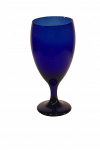 Cobalt Blue Water Goblet