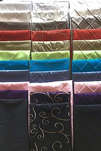 Faux Silk (Solid, Scroll, Pin Tuck)