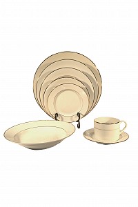 Ivory Double Gold Band