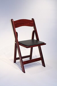 Mahogany Wood Folding Chair