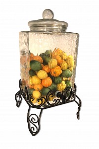 Italian Beverage Jar With Stand